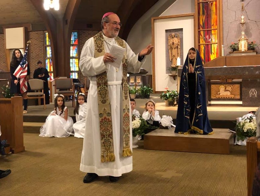 Our Lady of Aparecida Celebration with Bishop Edgar da Cunha and St. Pius X School, Yarmouth