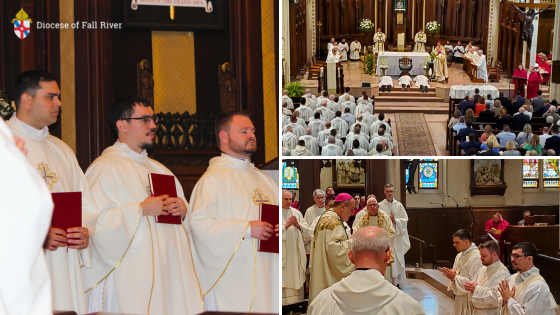 Fall River Diocese Priestly  Ordination 2023 New Priests during Liturgy