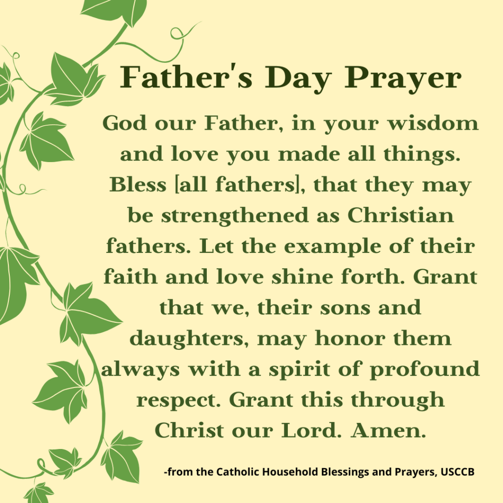 A Prayer for Fathers from the USCCB