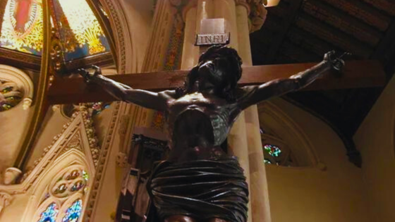 Hand Carved Crucifix St Mary's Cathedral Fall River 